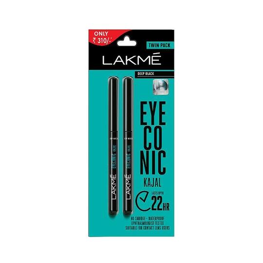 Lakme Eyeconic Kajal Twin Pack (2 Pcs)