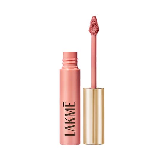 Lakme Double Duty Lip & Cheek Mousse Matte Lipstick & Soft Blush - Nude Cushion (9 g)