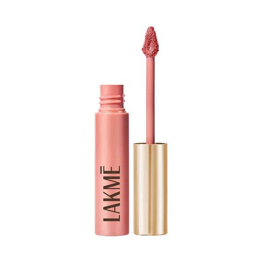 Lakme Double Duty Lip & Cheek Mousse Matte Lipstick & Soft Blush - Nude Cushion (9 g)