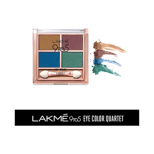 Lakme 9 To 5 Eye Color Quartet Eye Shadow Palette - Royal Peacock (7g)