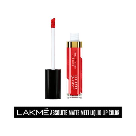 Lakme Absolute Matte Melt Liquid Lip Color - Rhythmic Red (6ml)