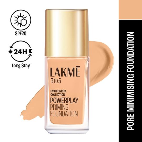 Lakme 9to5 Powerplay Priming Foundation Built in Primer SPF 20 Warm Crème (25 ml)