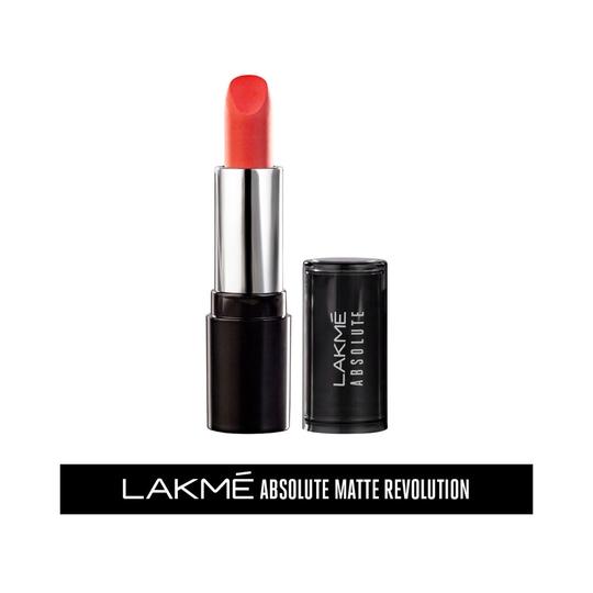 Lakme Absolute Matte Revolution Lip Color - 401 Obsessive Orange (3.5g)