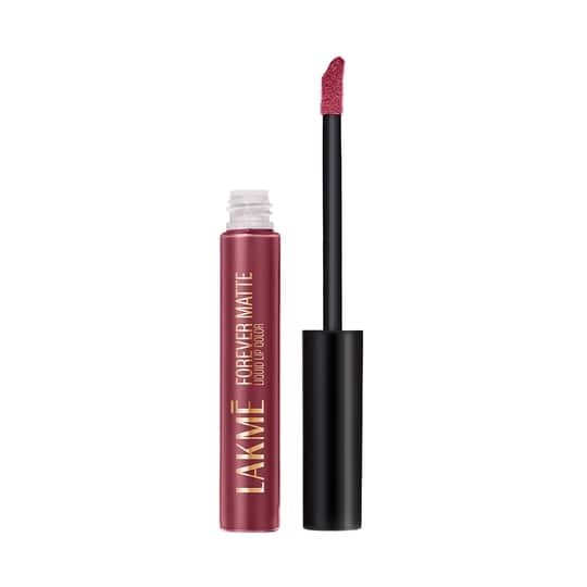 Lakme Forever Matte Liquid Lip, 16hr Lipstick, Nude Pink, (5.6 ml)