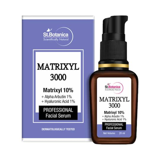 St.Botanica Matrixyl 3000 10% + Alpha Arbutin 1% + Hyaluronic Acid 1% Face Serum (20ml)