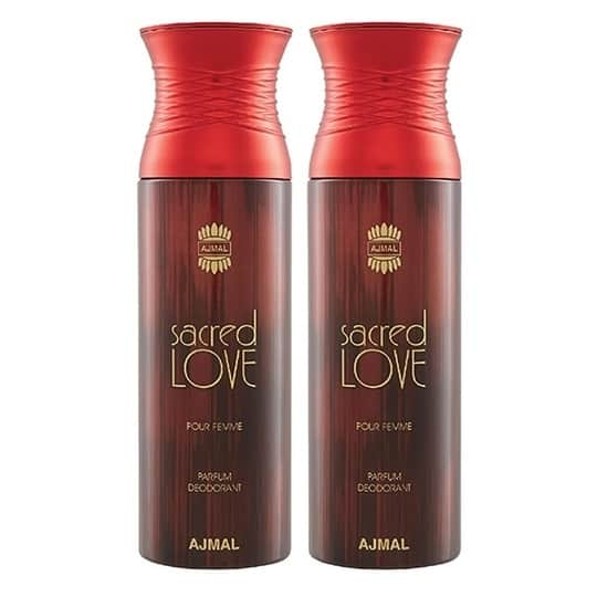 Ajmal Sacred Love Deodorant Spray - Pack of 2 (200ml Each)