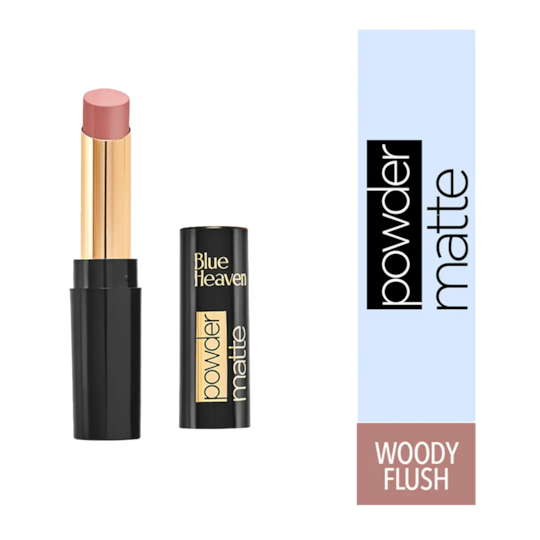Blue Heaven Powder Matte Lipstick - N01 Woody flush (3.5g)