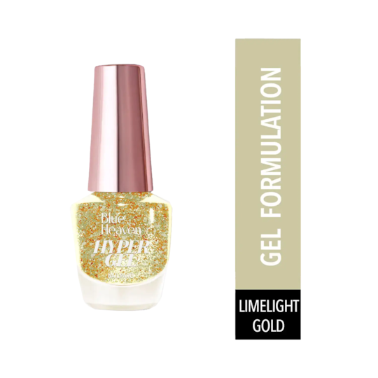 Blue Heaven Hypergel Nail Paint - 709 Limelight Gold (11ml)