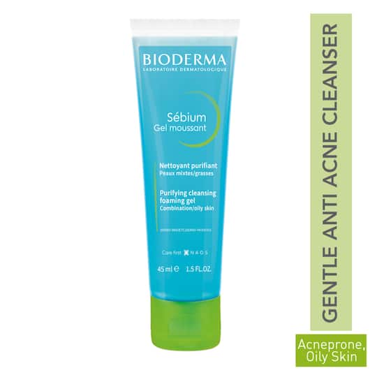 Bioderma Sebium Face And Body Wash Moussant Purifying Cleansing Gel (45ml)