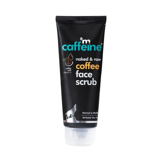 mCaffeine Naked & Raw Tan Removal Coffee Face Scrub - (100g)