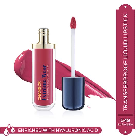 Chambor Extreme Wear Transferproof Liquid Lipstick + HA - Rosemantic No.401 (6 ml)