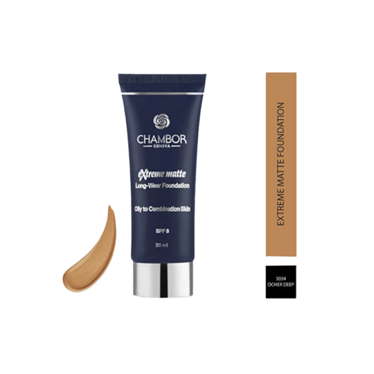Chambor Extreme Matte Long-Wear Foundation - Ocher Deep 3034 (30ml)