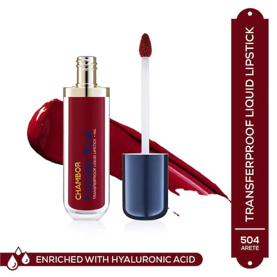 Chambor Extreme Wear Transferproof Liquid Lipstick + HA - Maroon Oak 438 (6 ml)