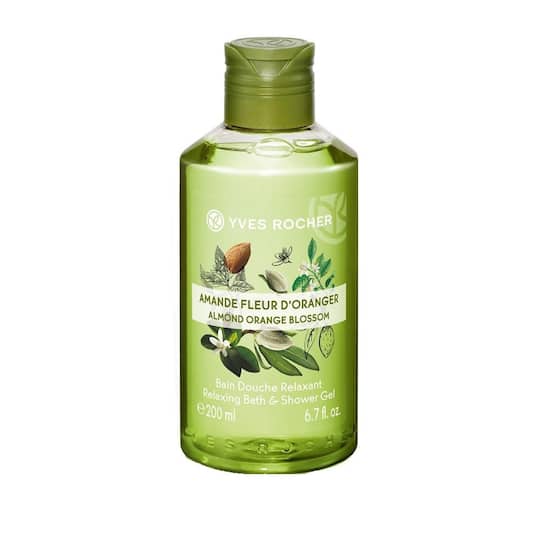 Yves Rocher Relaxing Bath and Shower Gel Almond Orange Blossom (200ml)