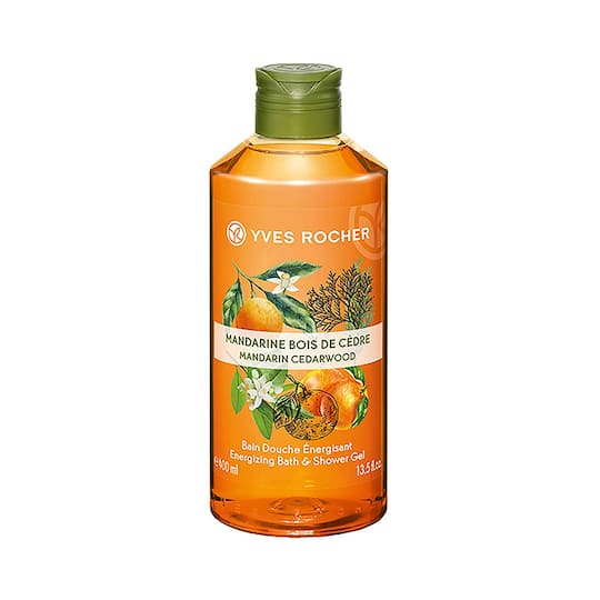 Yves Rocher Mandarin Cedarwood Energizing Bath & Shower Gel (400ml)