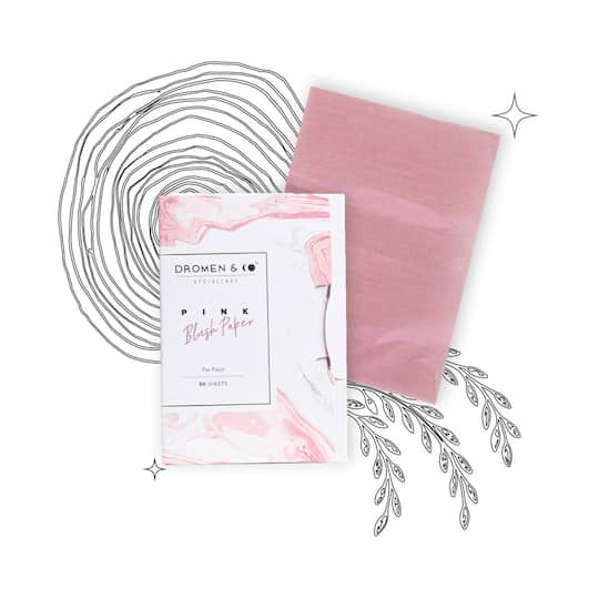 DROMEN & CO Pink Blush Paper - (50 Sheets)