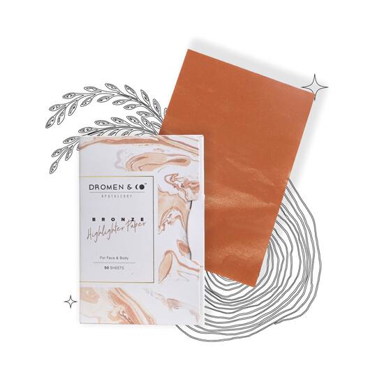 DROMEN & CO Bronze Highlighter Paper - (50 Sheets)