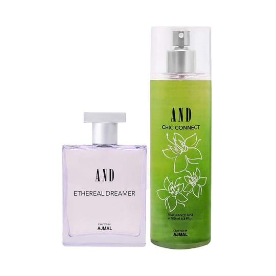 AND Ethereal Dreamer Eau De Parfum & Chic Connect Body Mist (300 ml) - (Pack Of 2)