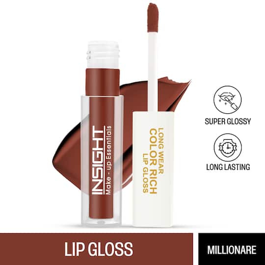 Insight Cosmetics Long Wear Color Rich Lip Gloss - Millionare (4ml)