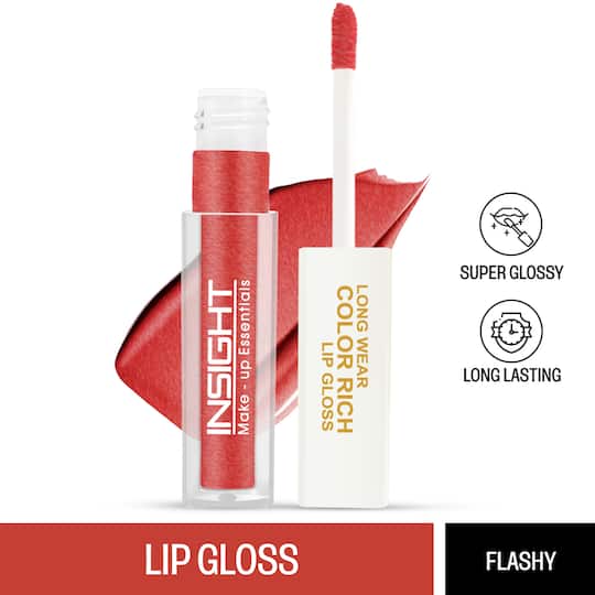 Insight Cosmetics Long Wear Color Rich Lip Gloss - Flashy (4ml)