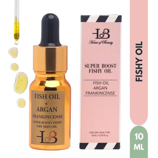 House of Beauty Super Boost Fishy Oil-Dry & Mature Skin For Hydration & Glow W/T Omega-3 (10 ml)