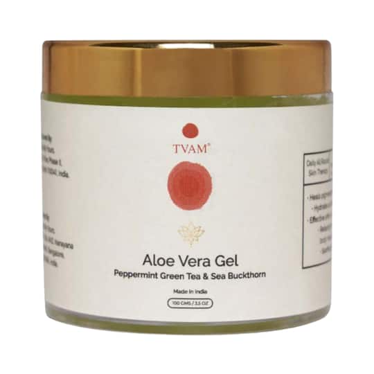 TVAM Peppermint Green Tea & Sea Buckthorn Aloe Vera Gel (100g)