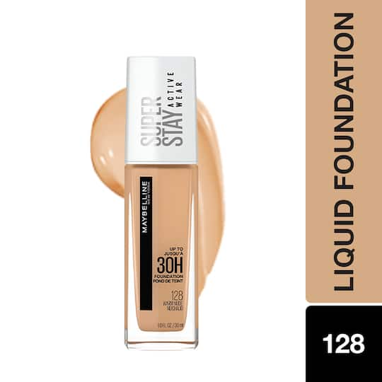 Maybelline New York Super Stay Full Coverage Liquid Foundation - 128 Warm Nude (30ml)