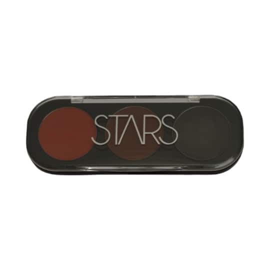 Stars Cosmetics Eye Chrome Palette - 06 Very Brick/Vixen/Smoked Carbon (12g)