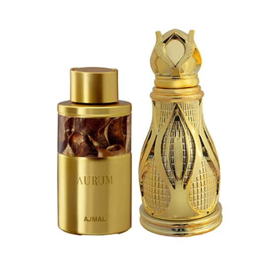 AJMAL Aurum Fruity Floral Attar And Khofooq Woody Oudhy Attar - (2Pcs)