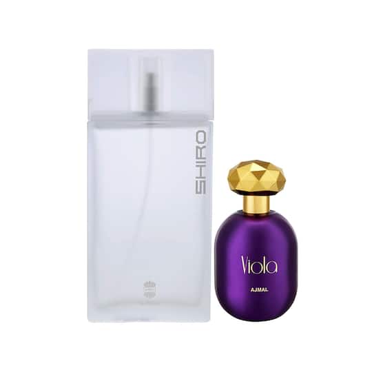 AJMAL Viola Eau De Parfum Fruity Floral Perfume And Shiro Eau De Parfum Citrus Spicy Perfume - (2Pcs)