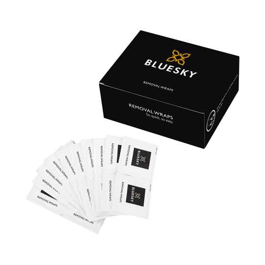 BLUESKY Acetone Gel Polish Remover Wraps (200 wipes)