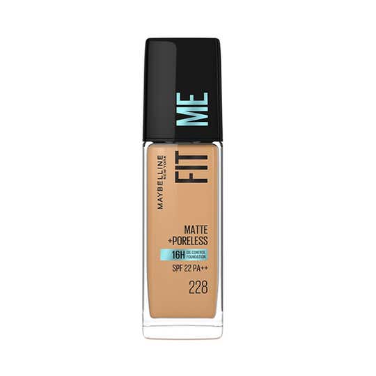 Maybelline New York Fit Me Matte + Poreless Liquid Foundation SPF 22 - 228 Soft Tan (30ml)