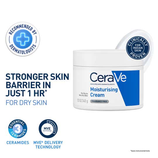 CeraVe Moisturizer Cream For Dry Skin & Barrier Repair (340 g)