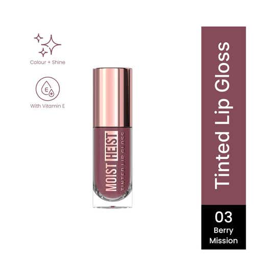 Swiss Beauty Moist Heist Tinted Lip Gloss Color+ Shine - 3 Berry Mission (4.8 g)