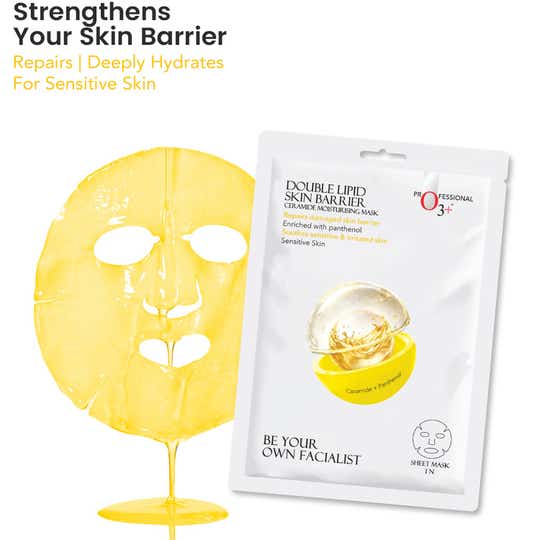 O3+ Double Lipid Skin Barrier Ceramide Moisturising Sheet Mask (30 g)