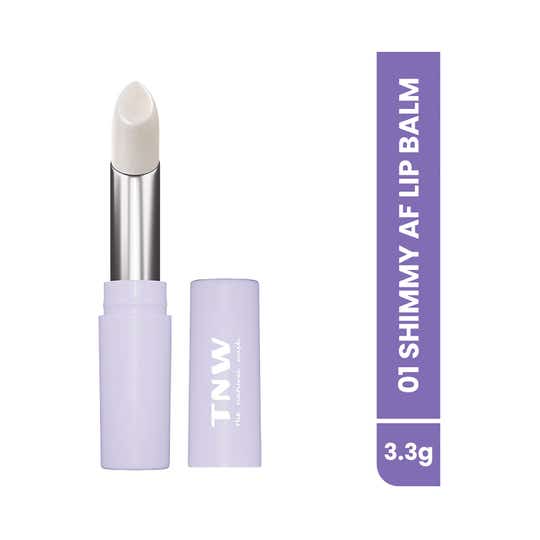 TNW The Natural Wash Shimmy AF Lip Balm for Pearl Infused Shine UVA/UVB Protection (3.3 g)