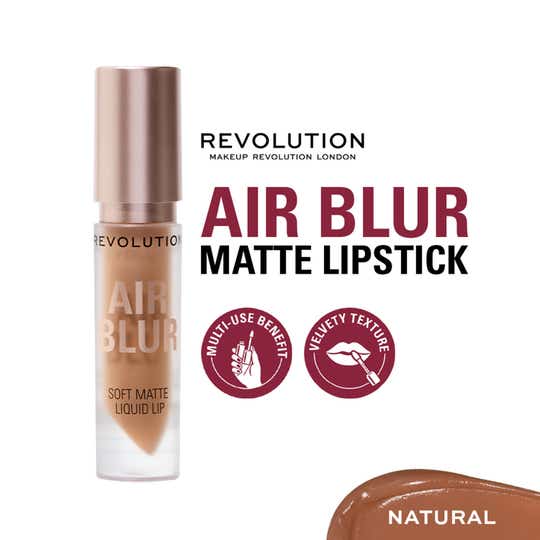 Makeup Revolution Air Blur Matte Liquid Lipstick - Natural (3.5 ml)