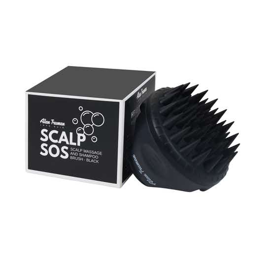 Alan Truman Scalp Sos Scalp Massage and Shampoo Brush - Black (1 Pc)