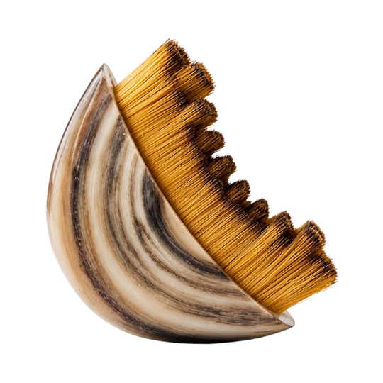 GUBB Gua Sha Lymphatic Brush For Face & Neck - Brown