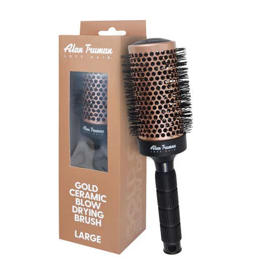 Alan Truman Gold Ceramic Blow Drying Brush - Large (1 Pc)