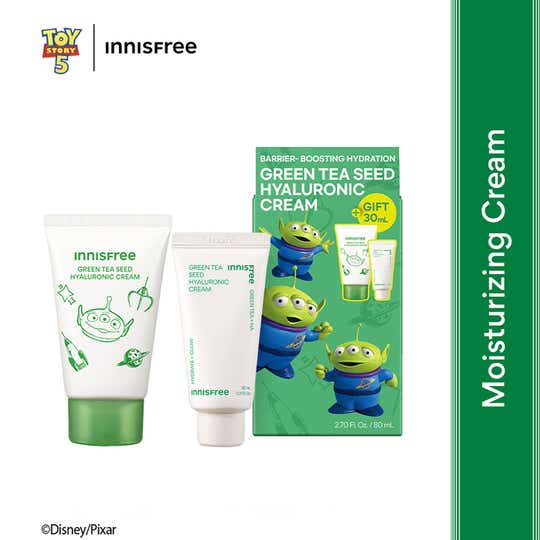 Innisfree Green Tea Seed Hyaluronic Cream Toy Story Edition Set (2 pcs)