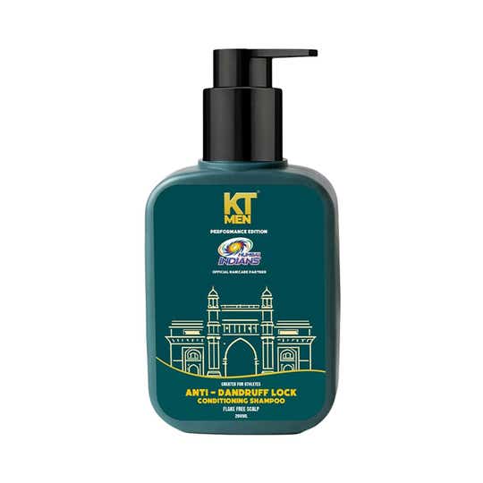KT MEN Anti-Dandruff Lock Control Conditioning Shampoo - Mumbai Indians (200 ml)
