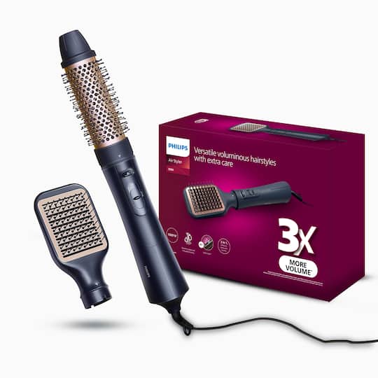 Philips 2-in-1 Airstyler 3X Volume 50% Less Hair Breakage 1000W BHA531/10