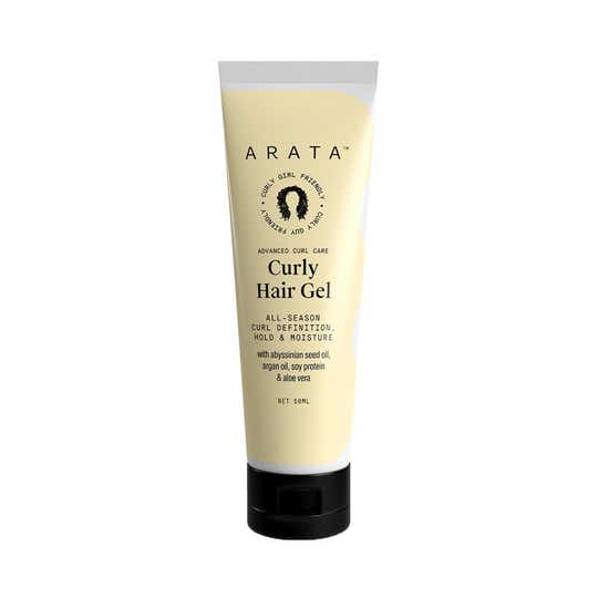 Arata Curl Gel for Frizzy Wavy Curly Hair Natural Long-Lasting Hold & Definition Tames Frizz (50 ml)