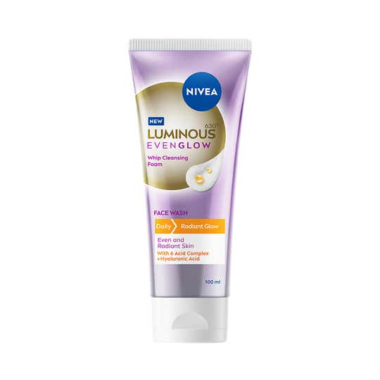 Nivea Luminous Even Glow Whip Foam Face Wash (100 ml)