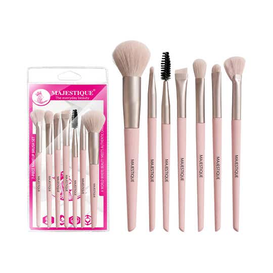 Majestique 7-Piece Makeup Brush Set - Pink (7 pcs)