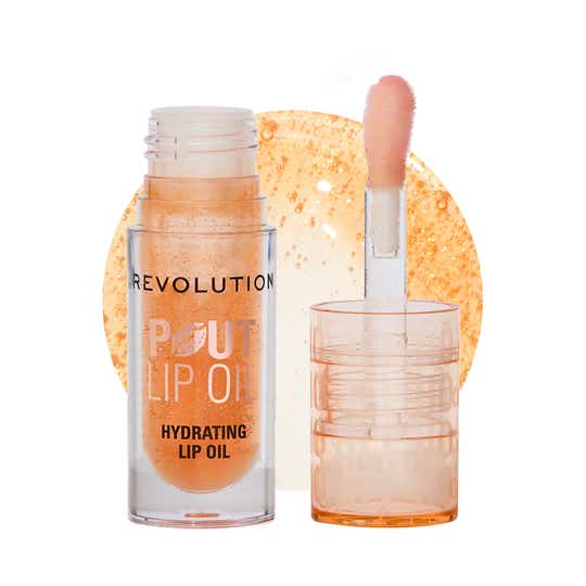 Makeup Revolution Pout Lip Oil - Honey Shimmer (3 ml)
