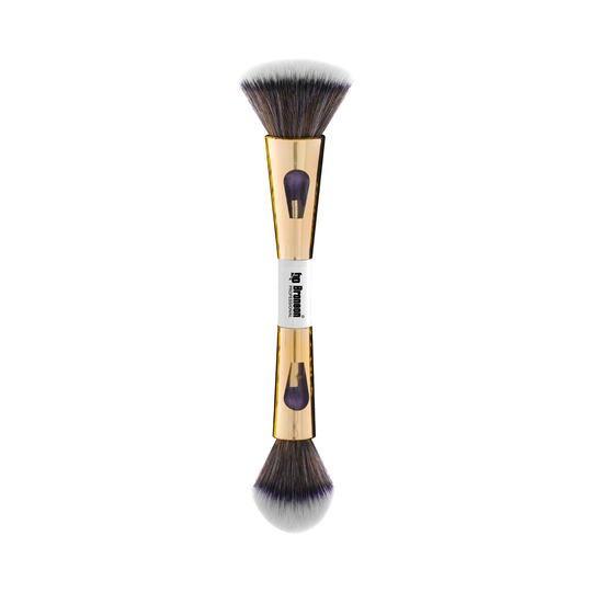 Bronson Professional 4 in 1 Travel Brush Foundation, Powder, Eyeshadow & Flat Brush
