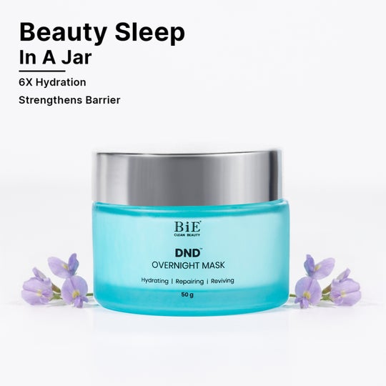 BiE DND Overnight Sleeping Face Mask - Ceramides & Bakuchiol, Hydrates & Repair Skin Barrier (50g)