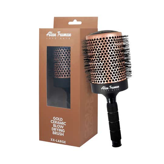 Alan Truman Gold Ceramic Blow-Drying Brush - XXLarge